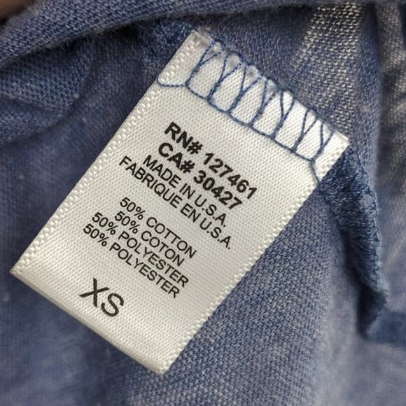 Wildfox Couture Blue 'USA Drinking Team' Graphic Tee Size XS - Picture 7 of 8